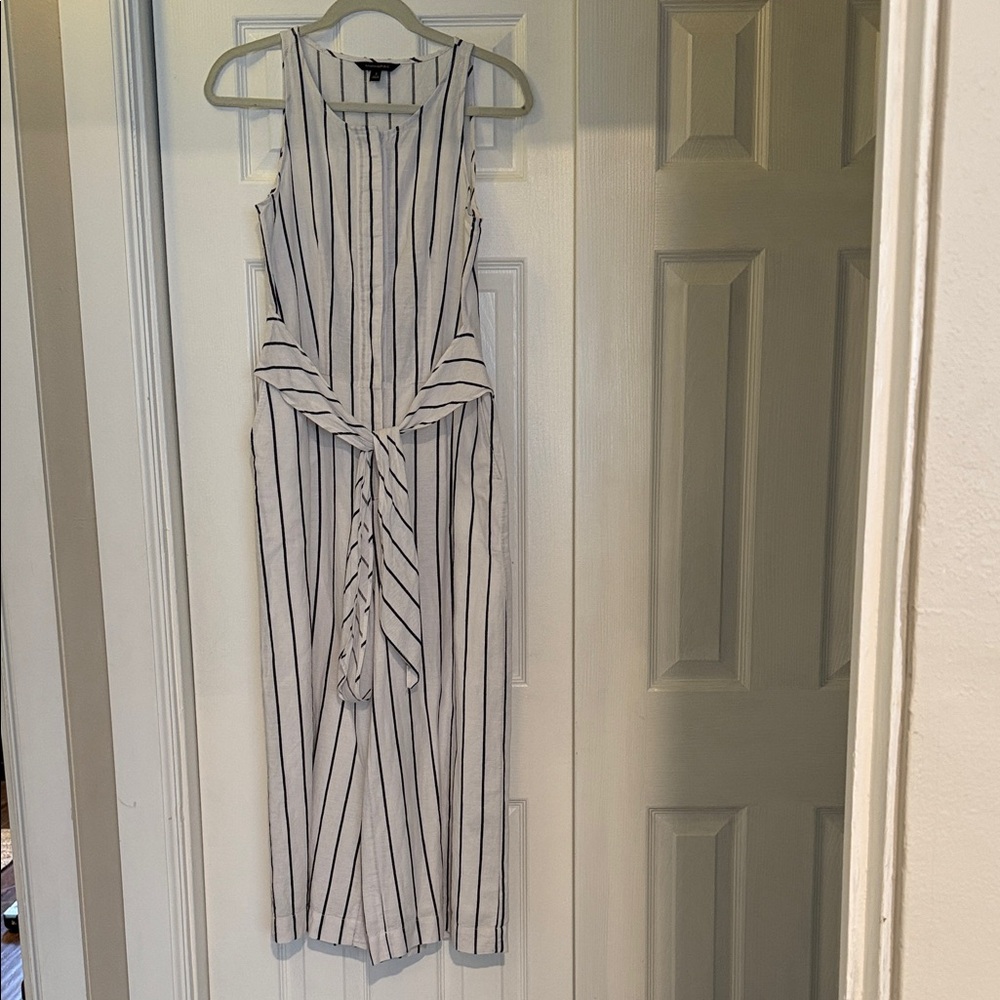 Banana Republic Striped Sleeveless Jumpsuit